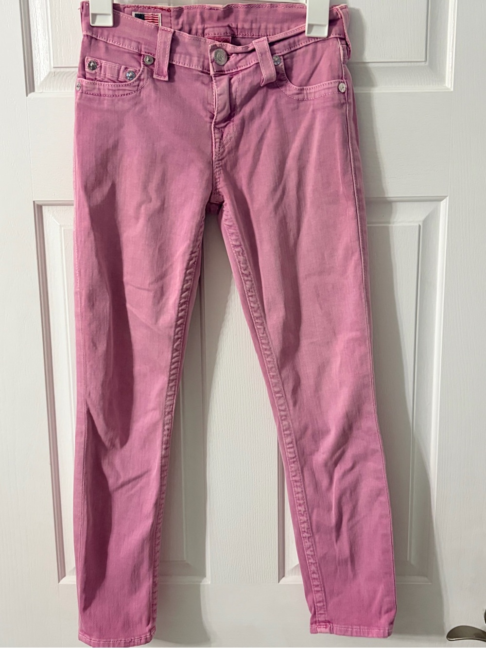 True Religion Pink Skinny Jeans